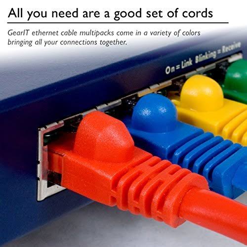 20 Pack 5 Feet Blue Cat 6 Ethernet Cable X71220