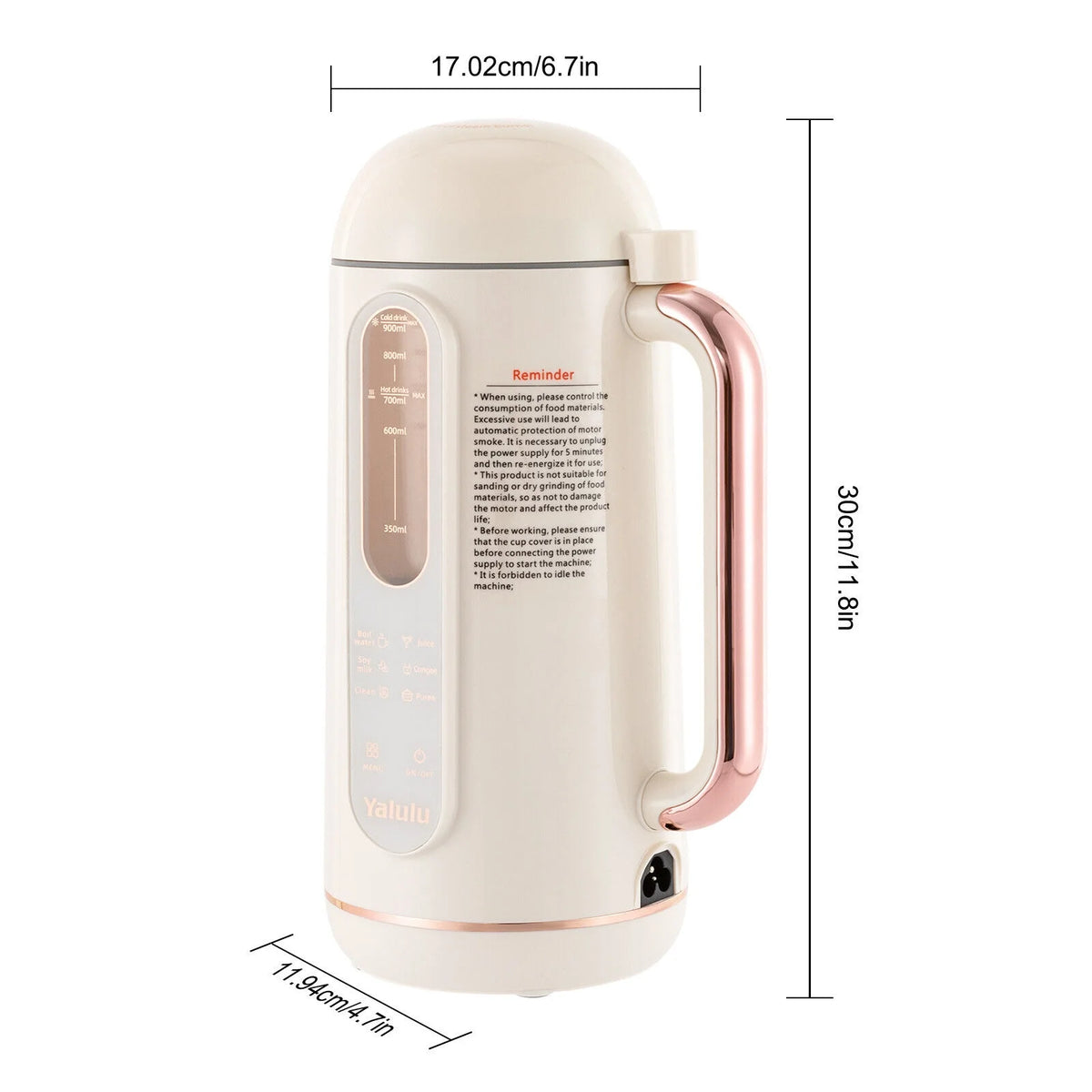 30 oz Soymilk Maker Juicer 6-in-1 Machine F43722