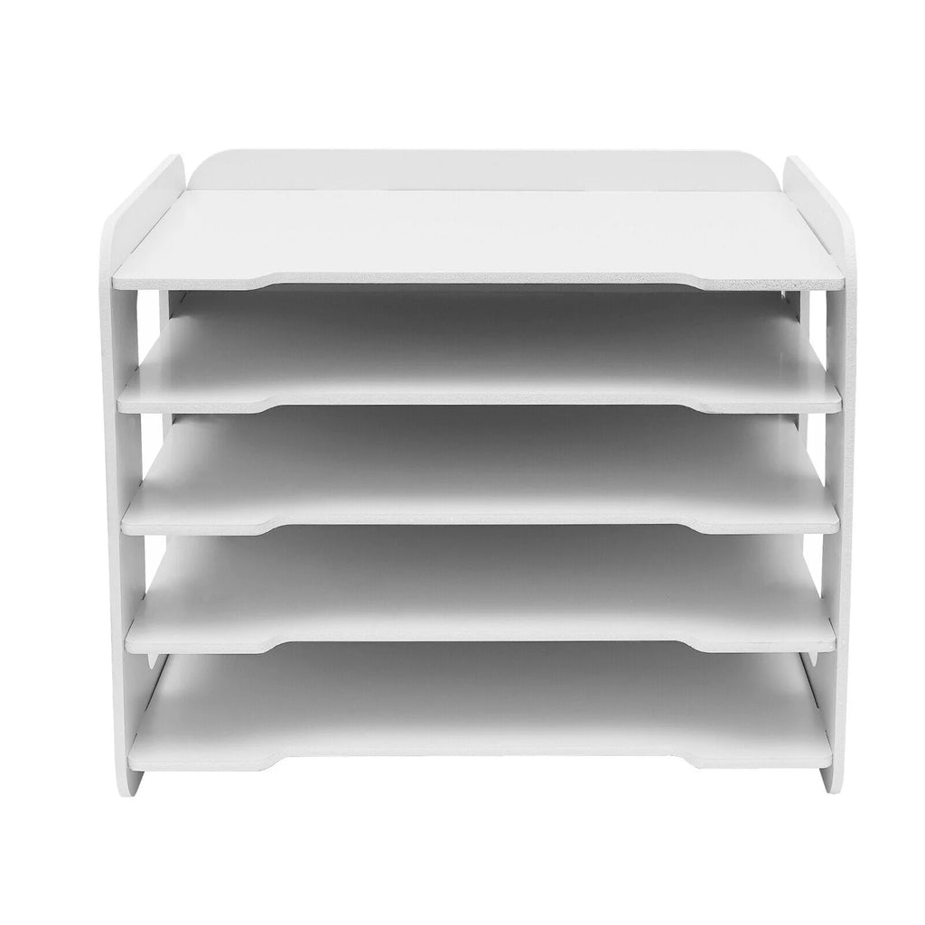 5 Tier Stackable Paper Letter Tray Organizer Q846