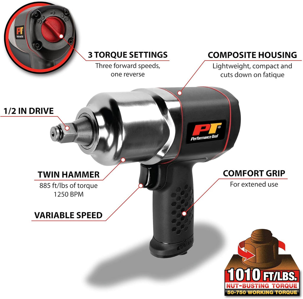 1/2-Inch Drive Impact Wrench Pack of 2 R166