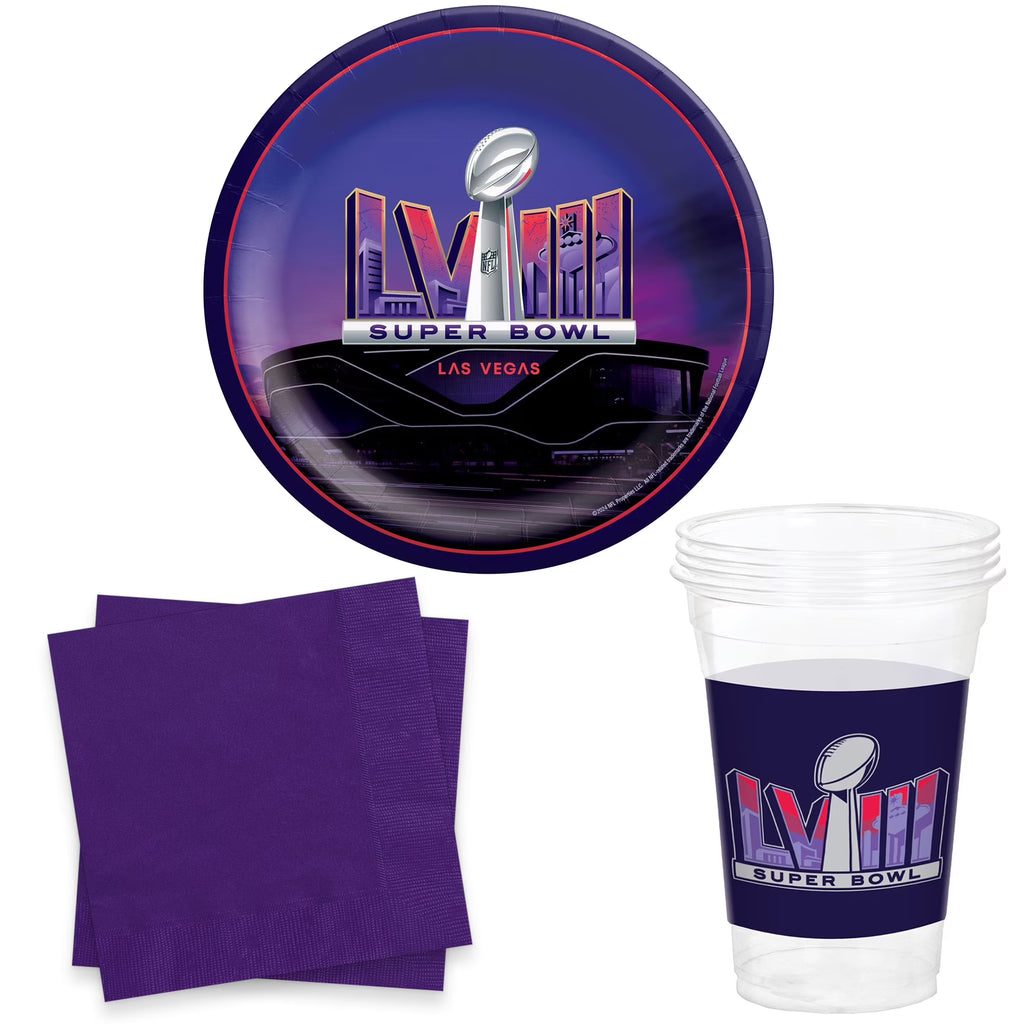Party Supply Pack for 8 Guests with Cups, Plates & Napkins M14467
