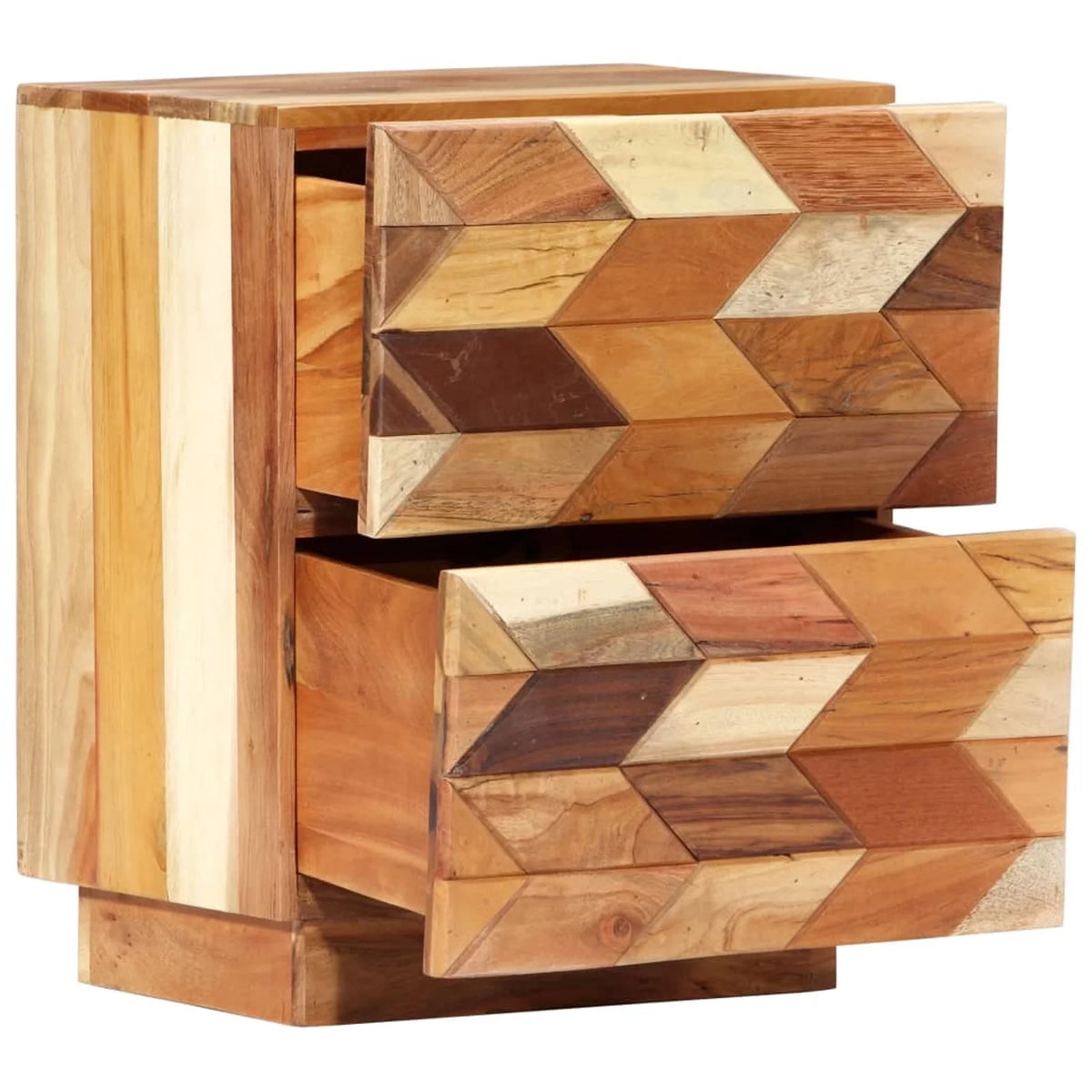 Bedside Cabinet Solid Reclaimed Wood R983
