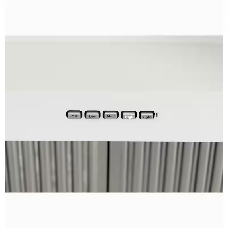 30 in. Wall Mount Range Hood with Light in Matte White J6240