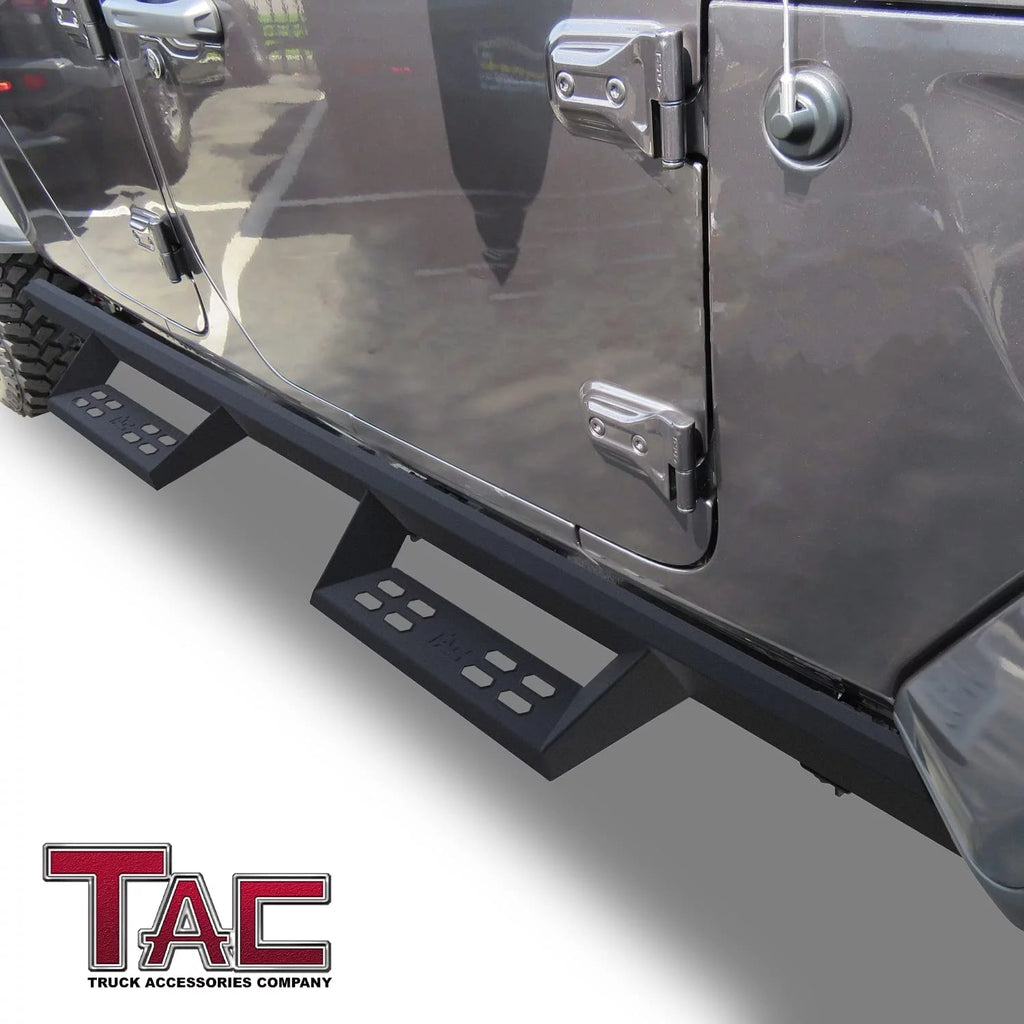 Black Running Boards Side Steps Nerf Bars 2pcs B11514