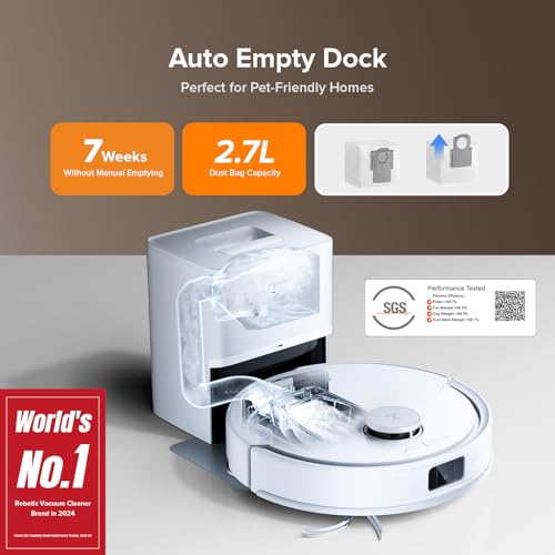 Robot Vacuum and Mop Cleaner with DuoRoller Brush S9705