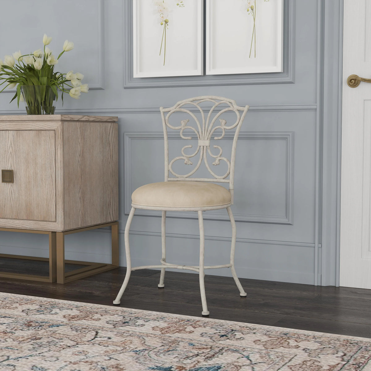 Metal Vanity Stool M2272