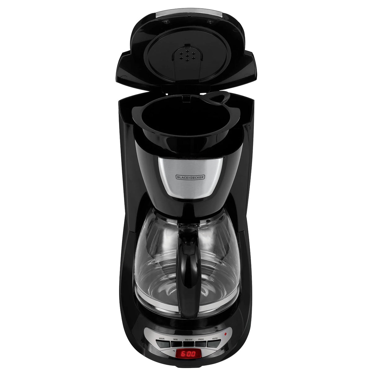 12 Cup Programmable Coffee Maker with Glass Carafe D432392