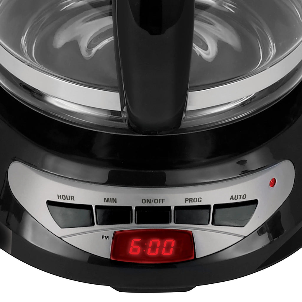 12 Cup Programmable Coffee Maker with Glass Carafe D432392