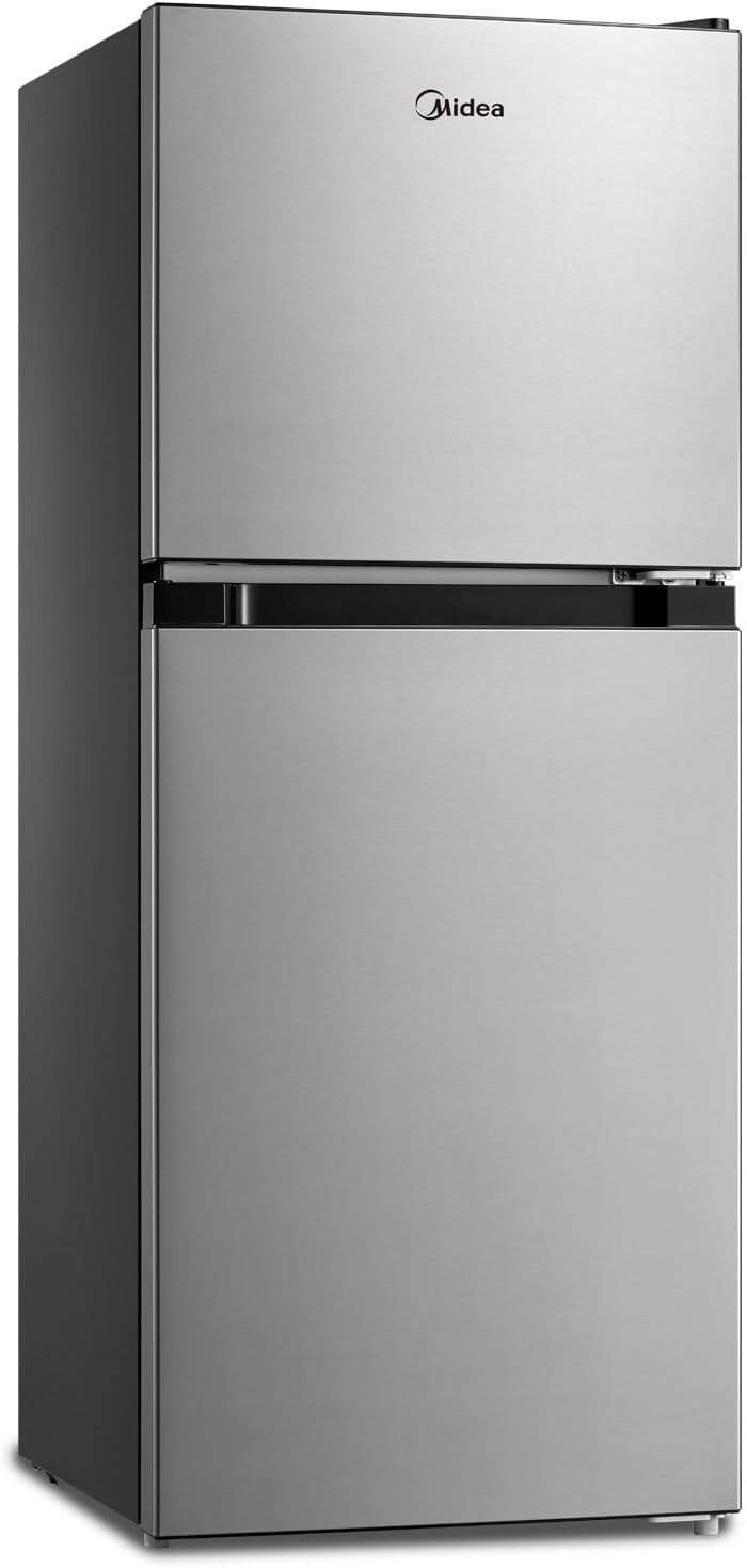 4.5 Cu Ft Double Door Stainless Steel Compact Refrigerator N37332