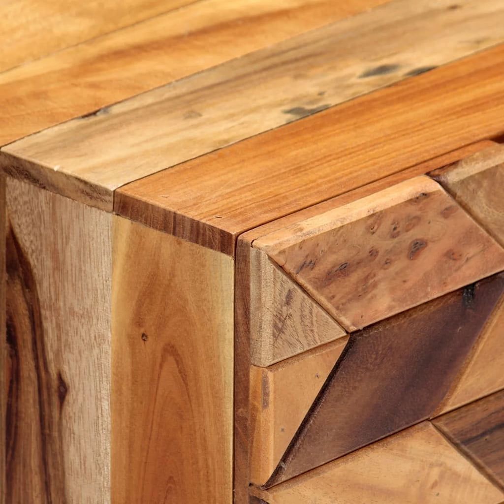 Bedside Cabinet Solid Reclaimed Wood R983
