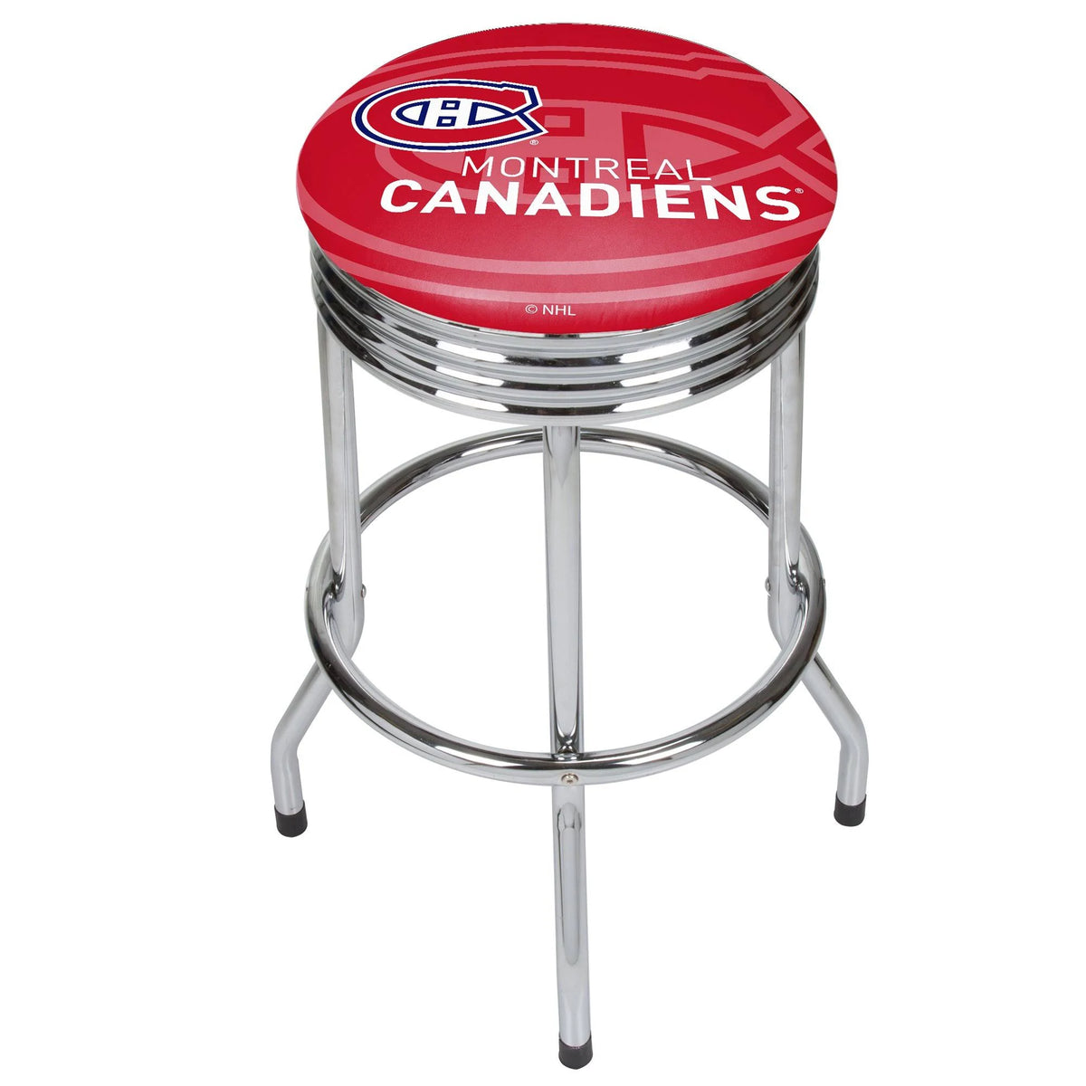 Chrome Ribbed Bar Stool O30728