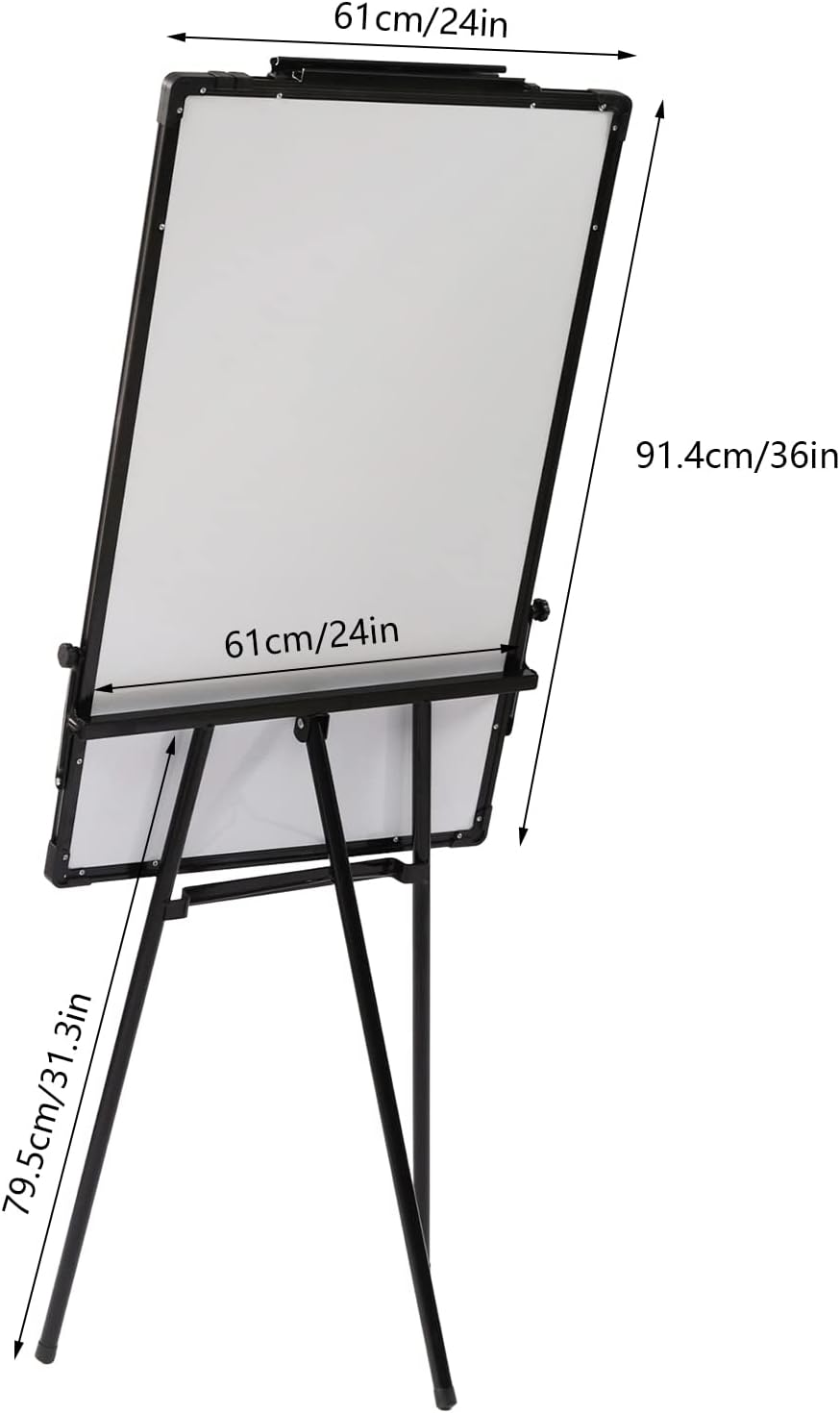 Height Adjustable Tripod Whiteboard, 36×24 inch O5132