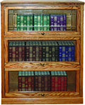 Traditional 2 Door Cherry Oak Lawyers Bookcase N9796
