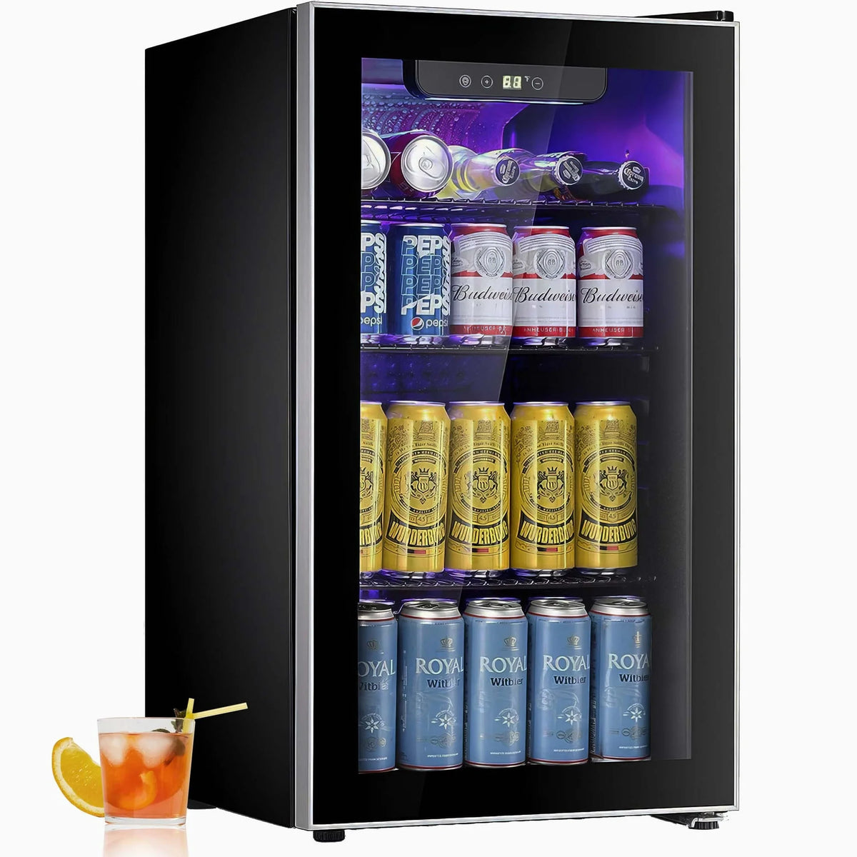 3.2 Cu.ft Beverage Refrigerator Cooler Mini Fridge A95157