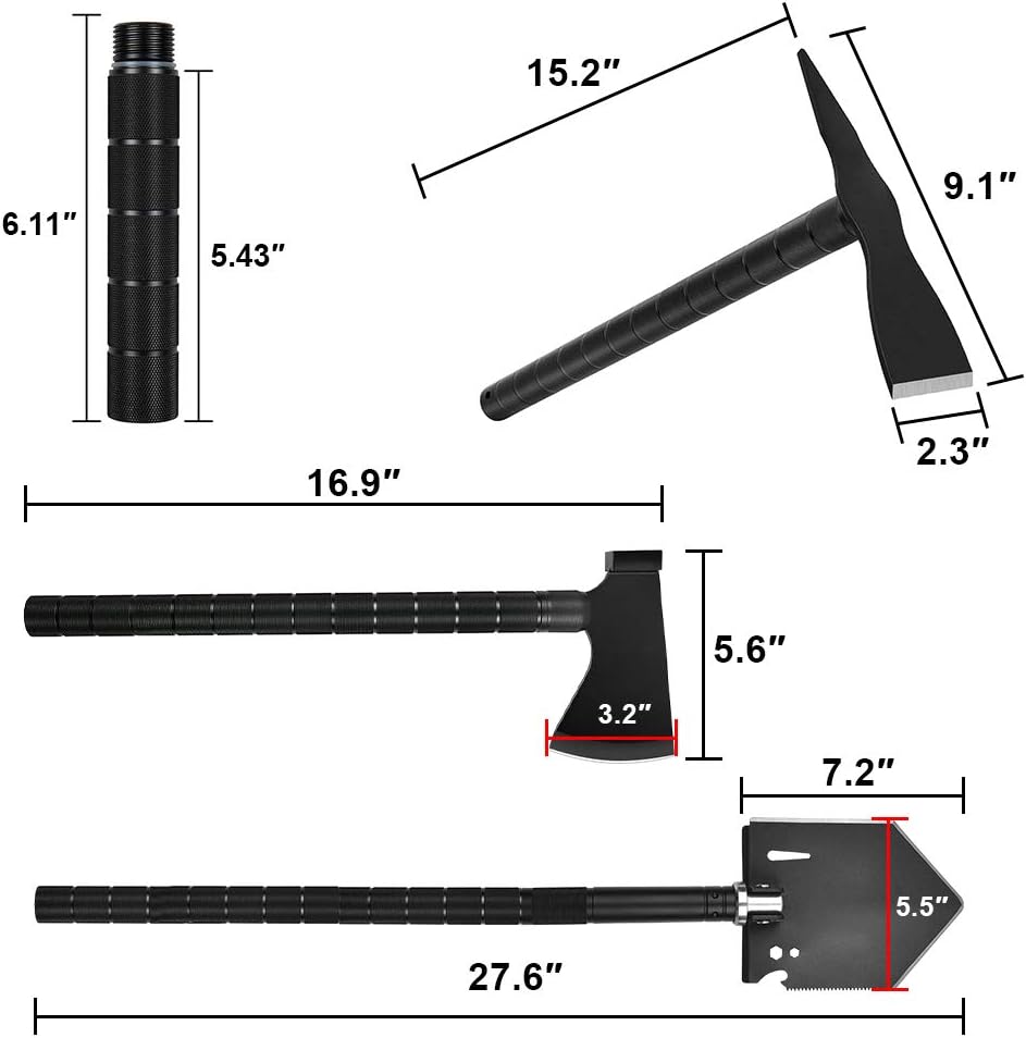 Survival Shovel Multitool with Molle Carrying Bag G1197