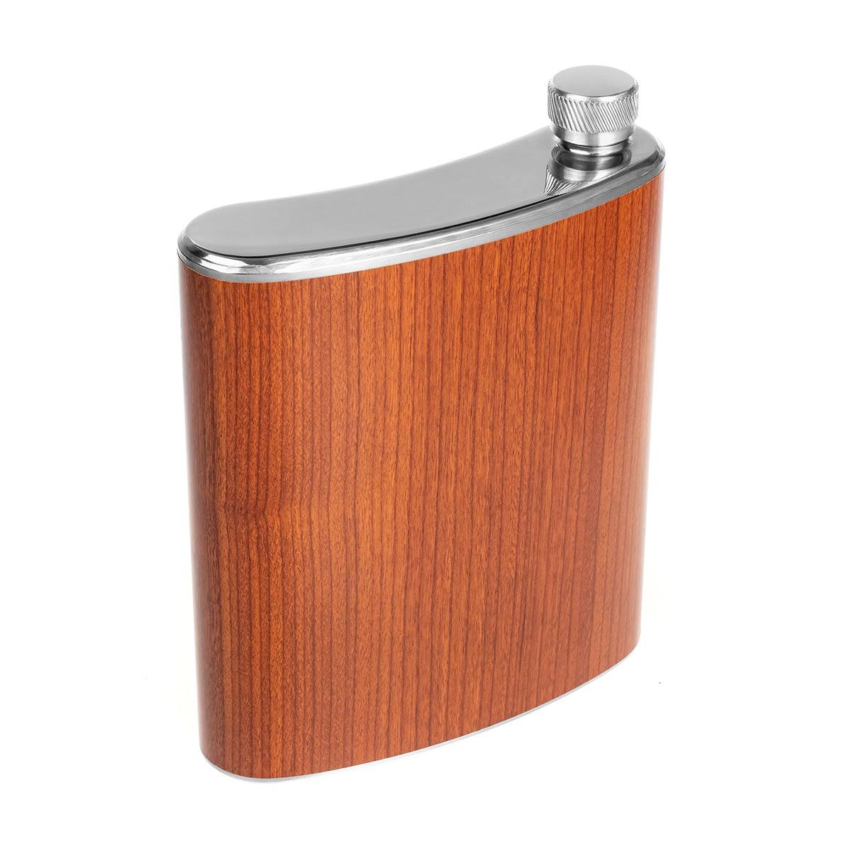 Stainless Steel Hip Flask with Shot Glasses 17 oz U58982
