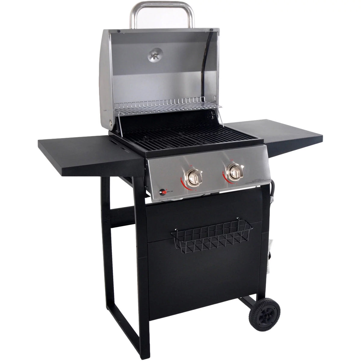 2-Burner Propane Gas Grill, Stainless and Black Z317695