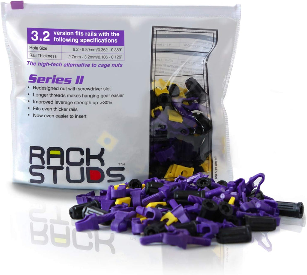 20-Pack Purple 3.2mm Rack Mount Solution B6798