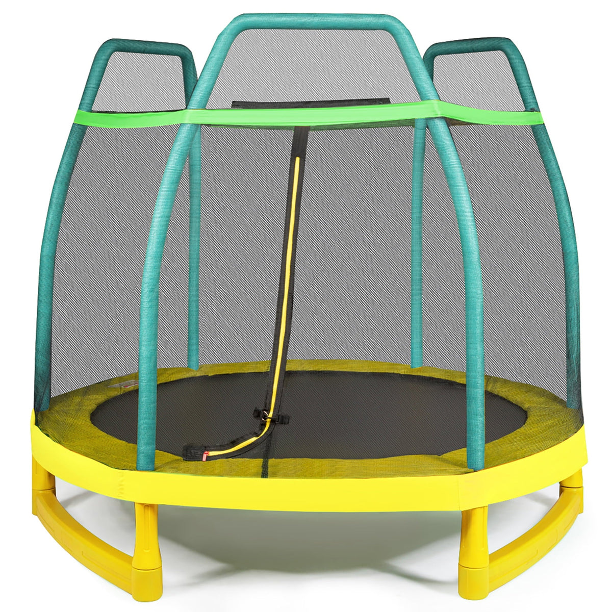7FT Kids Trampoline with Safety Enclosure Net I36074