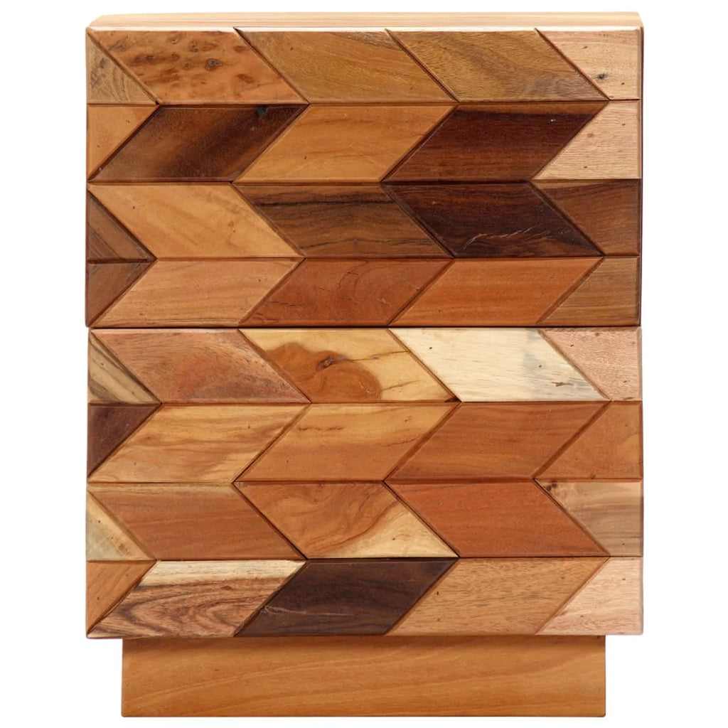 Bedside Cabinet Solid Reclaimed Wood R983