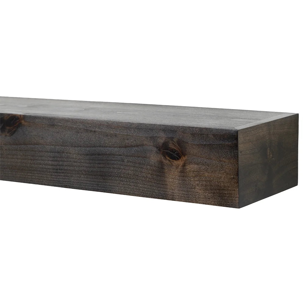 60 inch Floating Alder Wood Fireplace Mantel Shelf T635487
