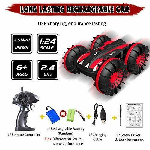 Toy Cars Amphibious RC Car 2.4 GHz Red D233