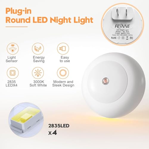 Amber LED Night Light 0.5W 2 Pack Y758271