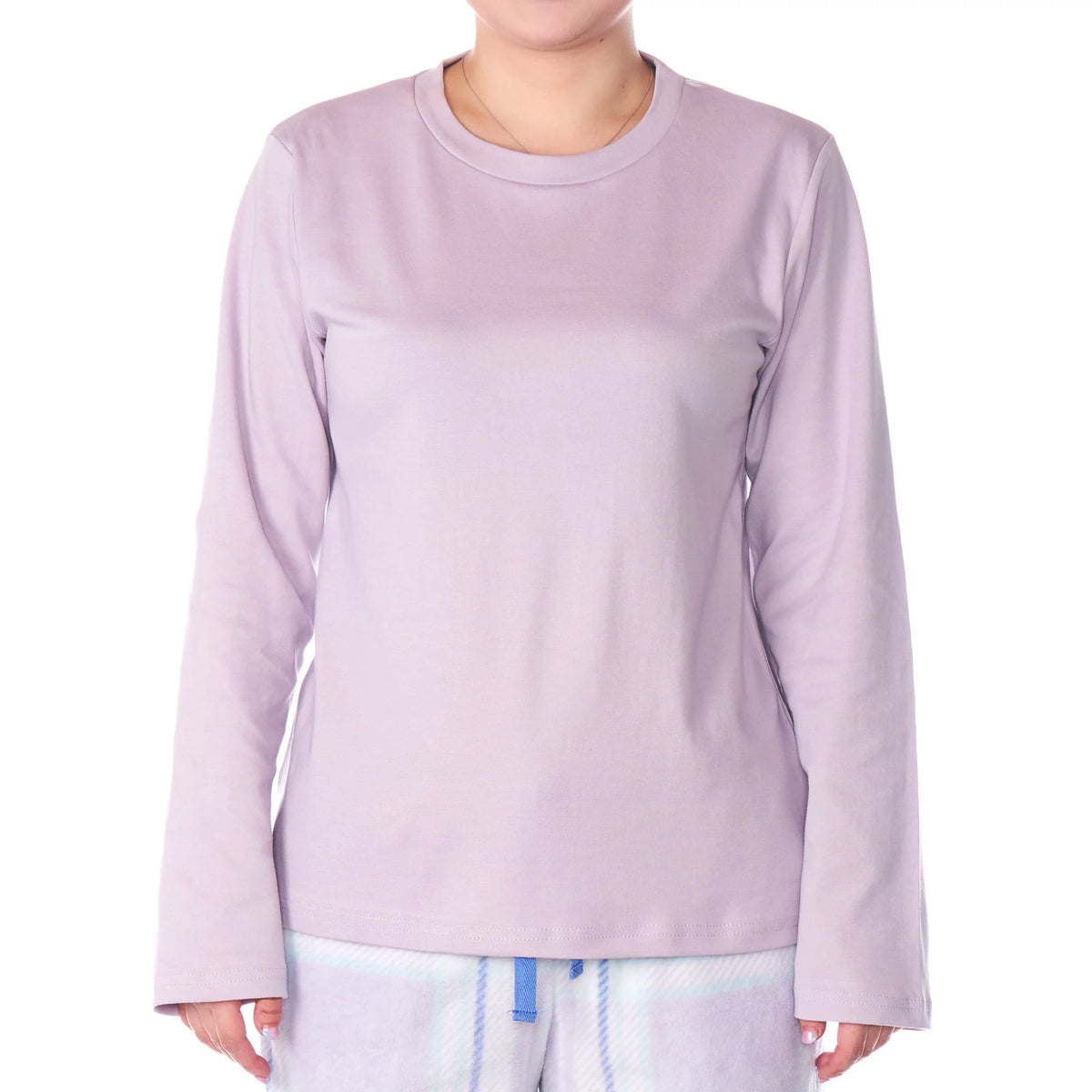 Womens Long Sleeve Fleece Pajama Set K61882