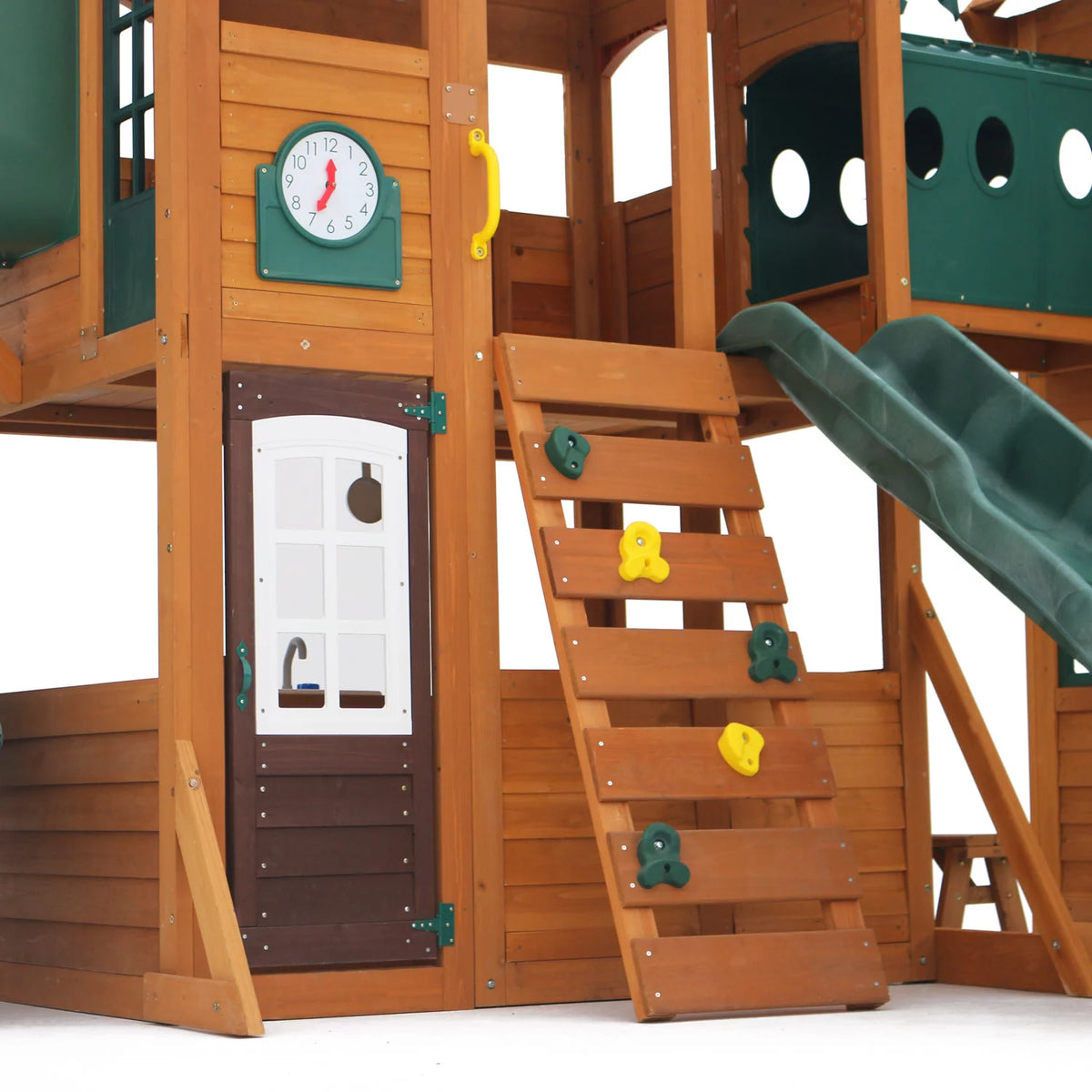Wooden Swing Set with Tunnel, Slides and Kitchens F765