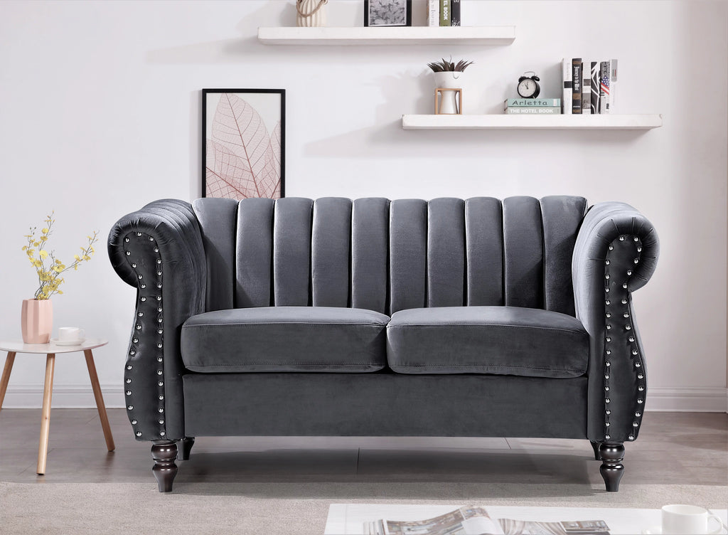 Velvet 2 Pieces Living Room Set T12092
