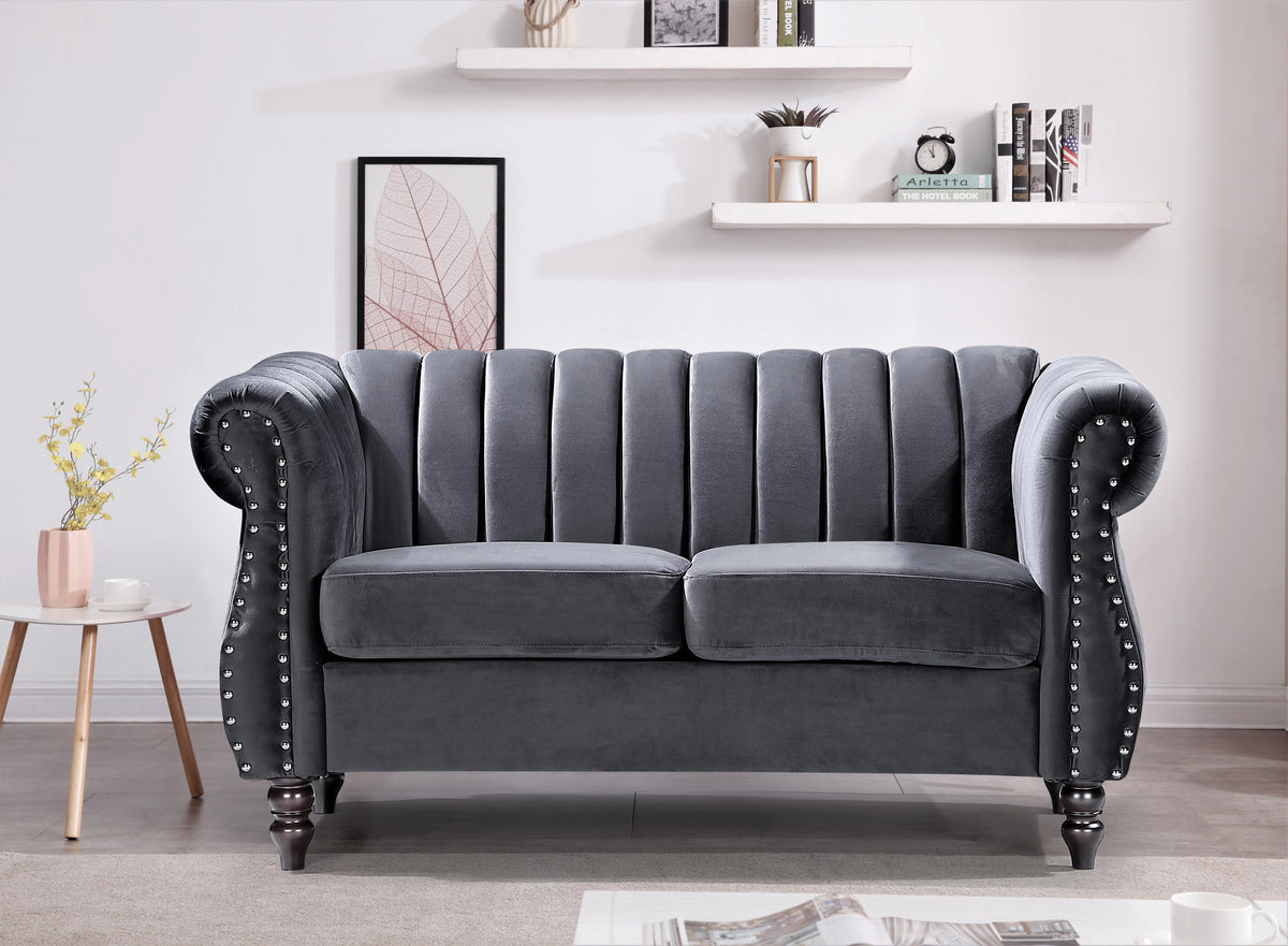 Velvet 2 Pieces Living Room Set T12092