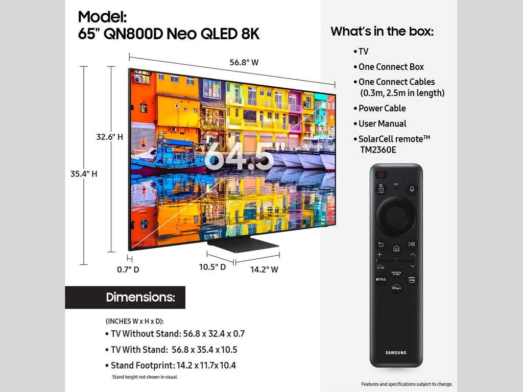 65” Class Neo QLED 8K Smart TV E350