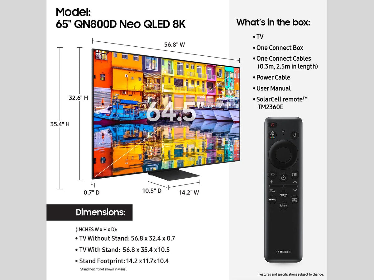 65” Class Neo QLED 8K Smart TV E350