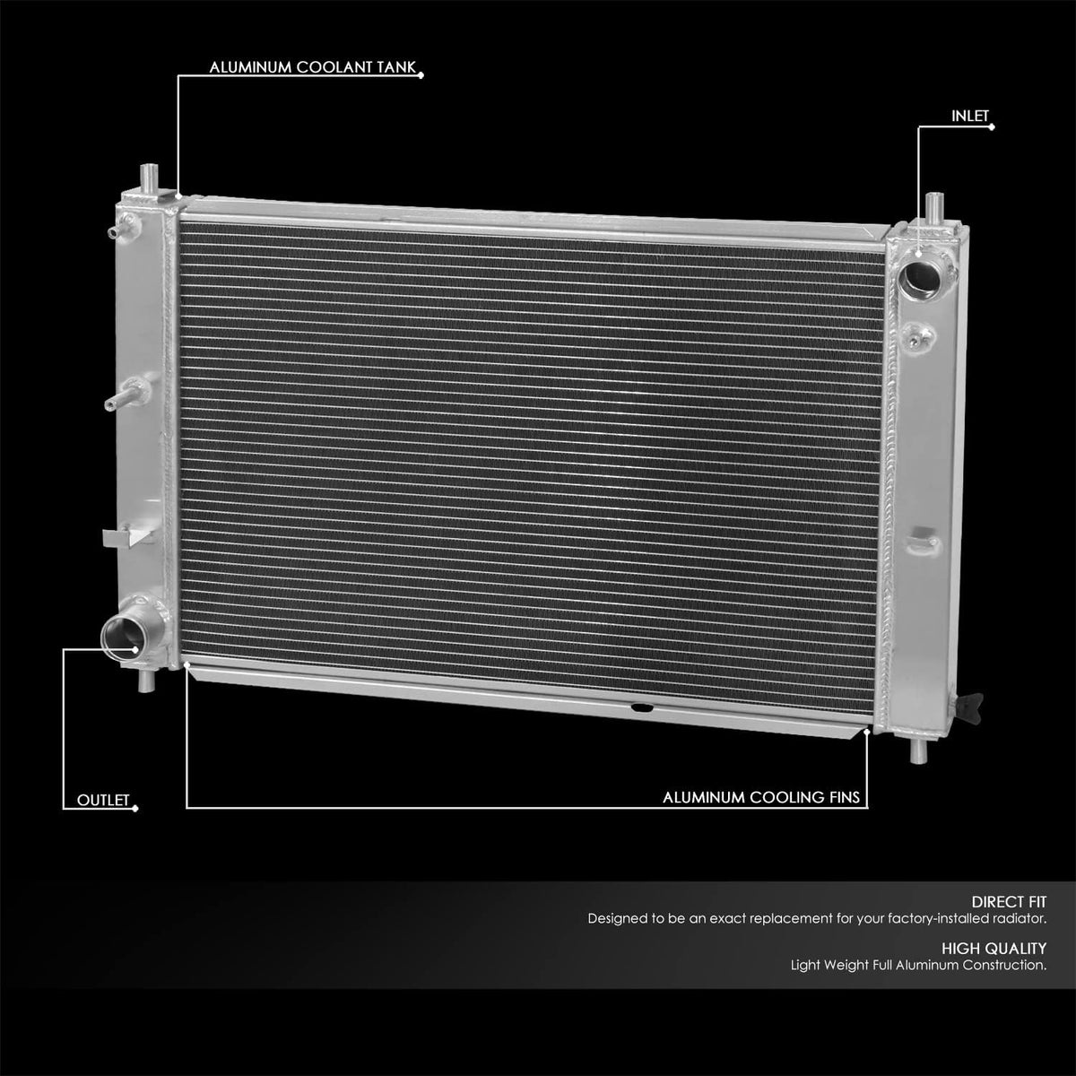 Full Aluminum 3-row Racing Radiator S26279