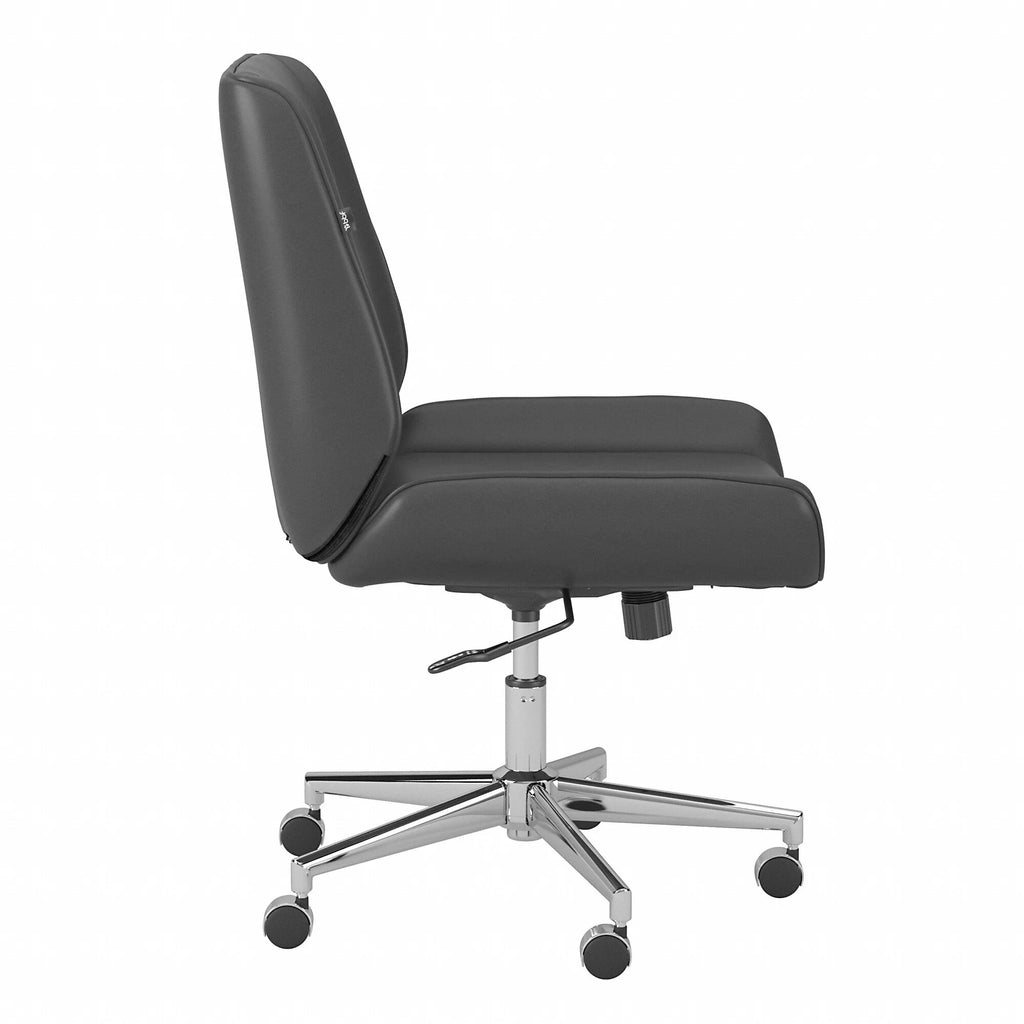 Black Leather Wingback Office Chair O86722