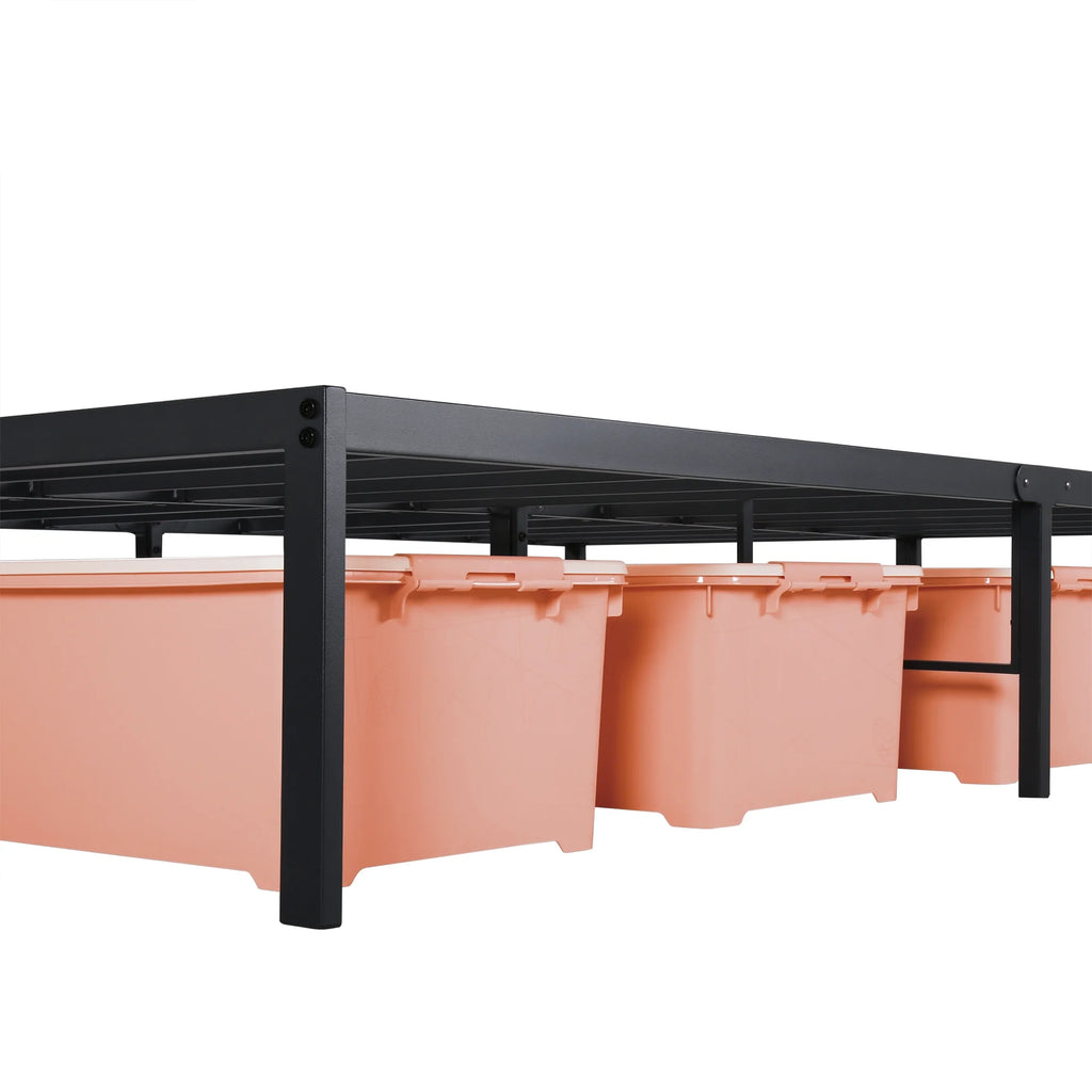 14" Steel Slat Metal Platform Bed Frame, Twin XL Size Z9454