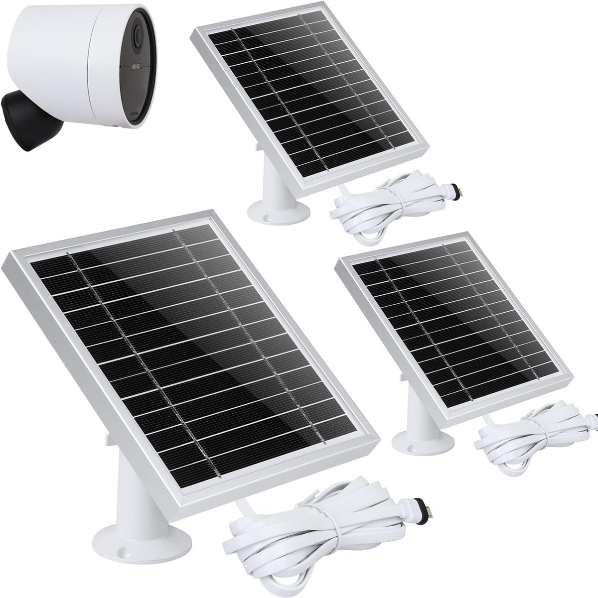 Silver Solar Panel for Outdoor Security Camera D2666