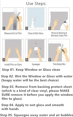 Blackout Window Privacy Film Sticker 17.7 W x 35.4 L Inch Red and Green Y99842