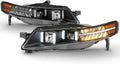 LED Signal DRL Tube Projector Headlights Headlamps Driver & Passenger Side S665