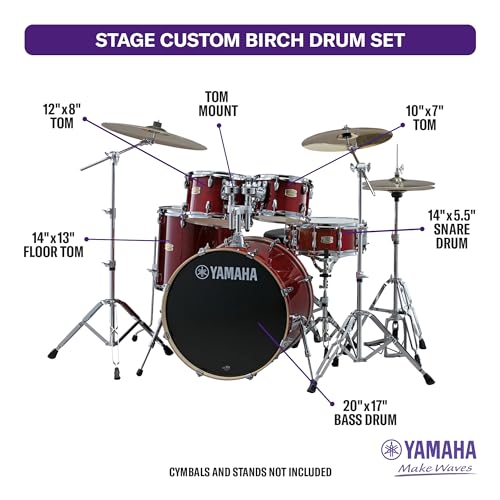 5pc Shell Pack with 20" Kick 14" Snare Drum in Honey Amber E455729