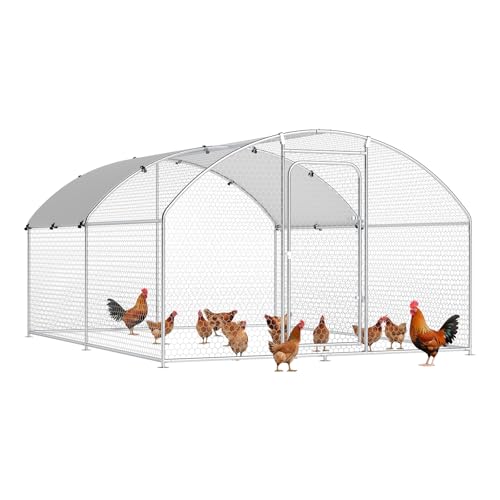 Large Metal Chicken Coop with Anti-UV Cover R3444