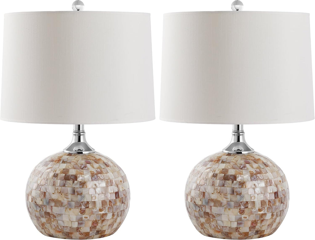 Ivory Shell 22-inch Table Lamp (Set of 2) Y93840