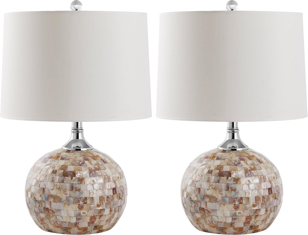 Ivory Shell 22-inch Table Lamp (Set of 2) Y93840