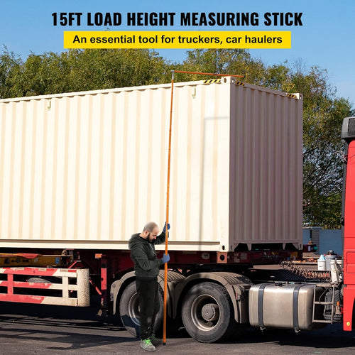 15' Fiberglass Truck Height Measuring Stick with Carrying Bag X6765