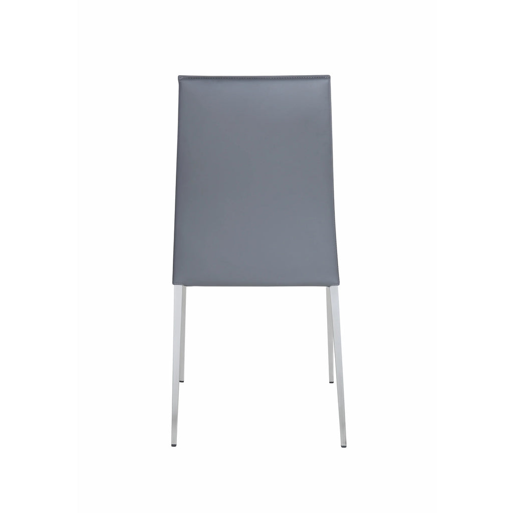 Grey Stackable Dining Chair Set of 4 I194