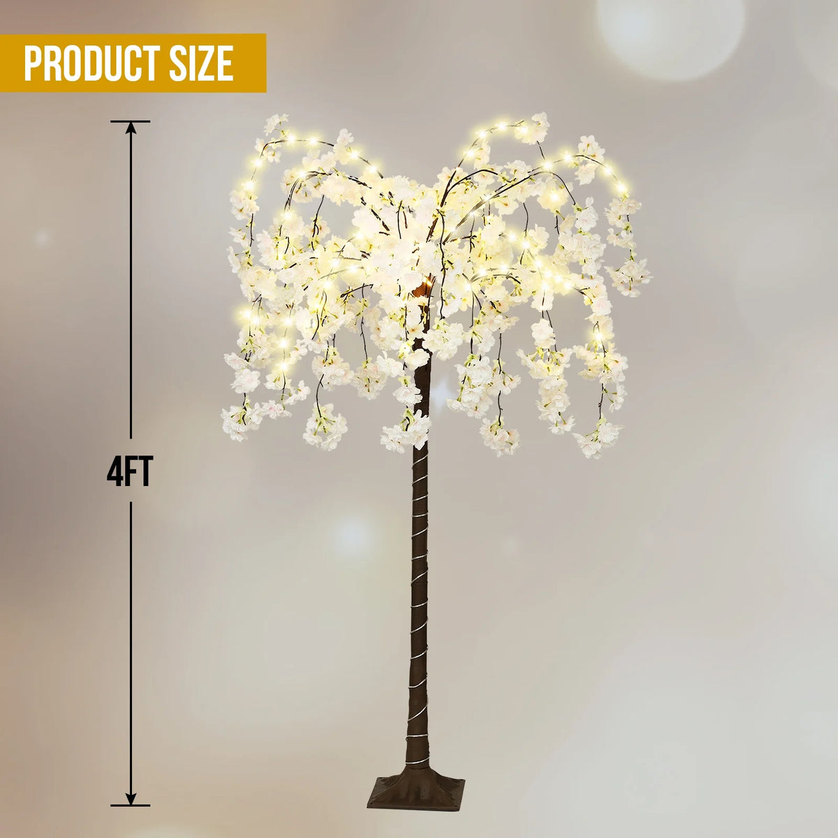 4FT LED Artificial Cherry Blossom Tree L130