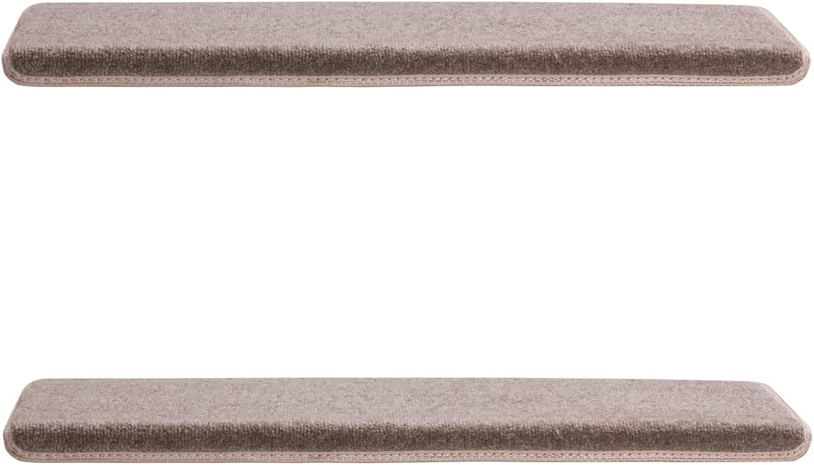 Brown 14-Pack Non-Slip Carpet Stair Treads E408