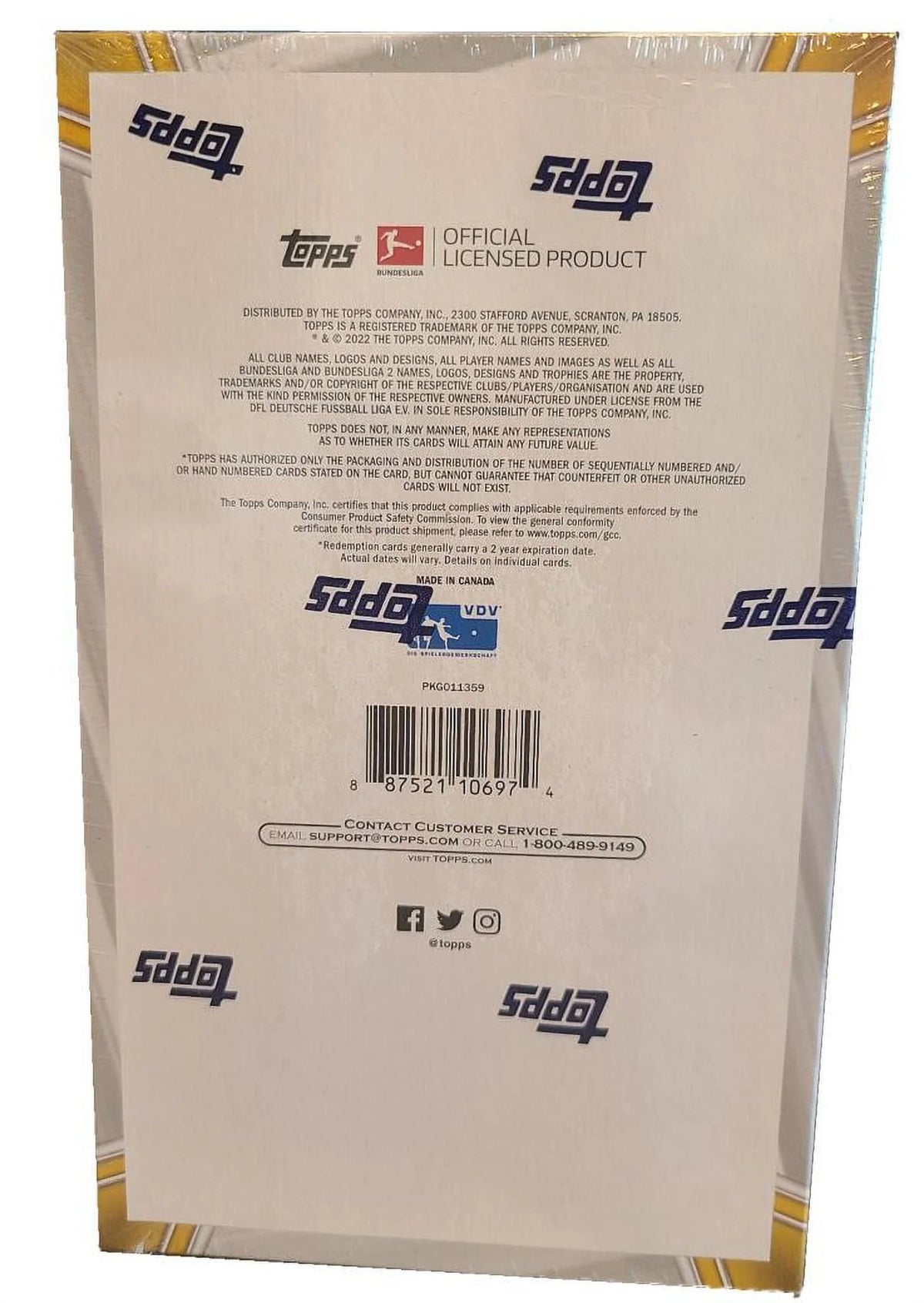 2021-22 Soccer Trading Card Box (24 Packs) R780