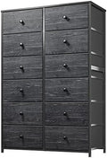 12 Drawer Dresser with Wooden Top & Metal Frame L58518