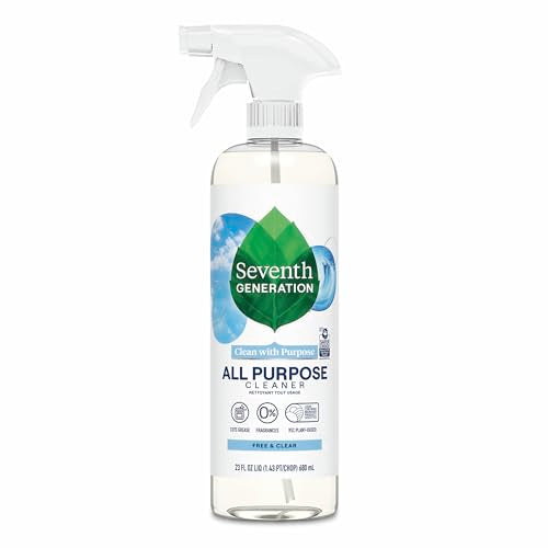 All Purpose Cleaner, Biodegradable Formula, Free & Clear, 23 oz (Pack of 4) S200